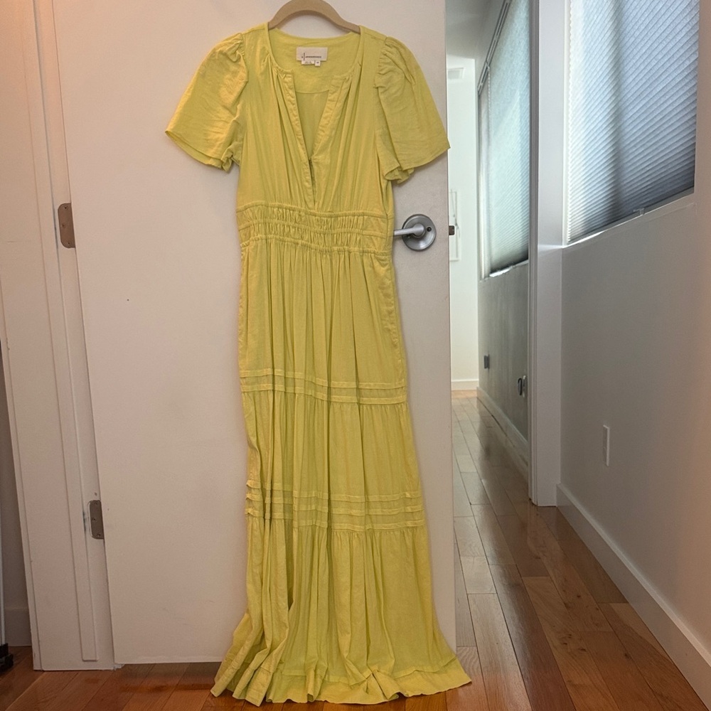 Anthropologie Sunny Yellow Maxi Dress